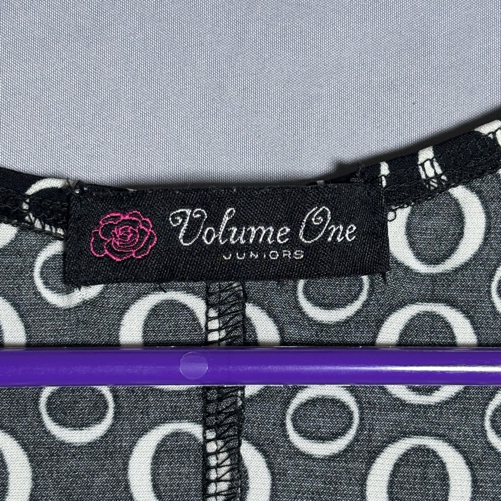 Chic Black And White Circle Pattern Maxi Dress - image 3